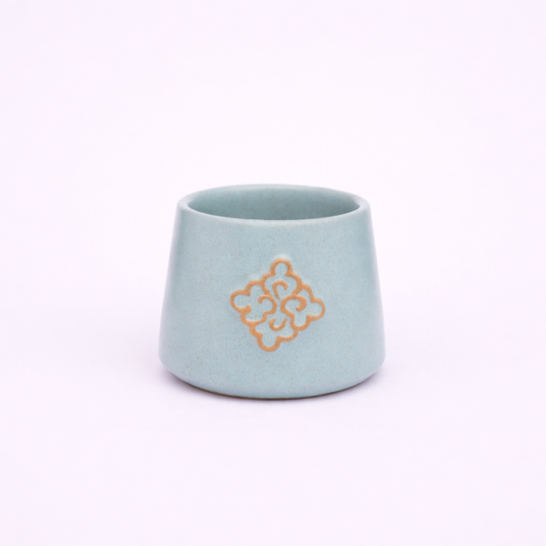 handcrafted, ceramic, sustainable, ethical, Cloud Motif Asian Size Tea Cup