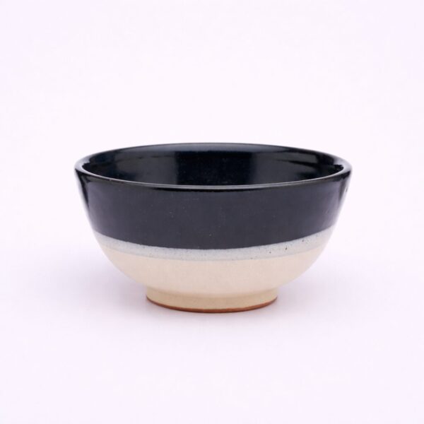 ceramic, ethical, handmade, two tone round bowl