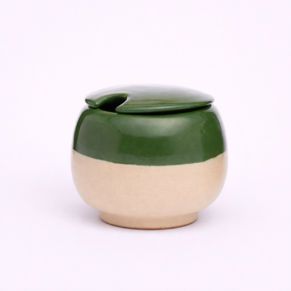 ceramic, ethical, handmade, Two Tone Round Sugar Pot