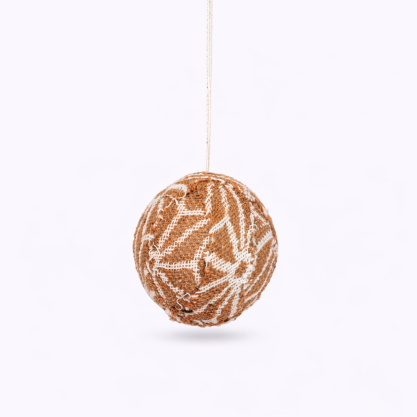handcrafted, sustainable, home decor, handcrafted fabric ball hanging