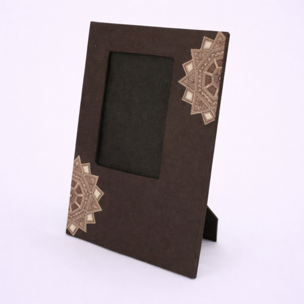 handmade, lokta paper, eco friendly, sustainable, Doodling Design Photo Frame