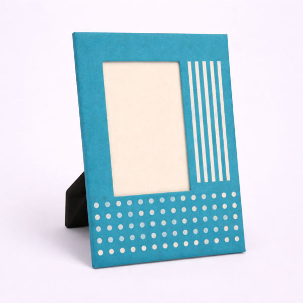 handmade, lokta paper, eco friendly, sustainable, Dot Stripe Range Photo Frame