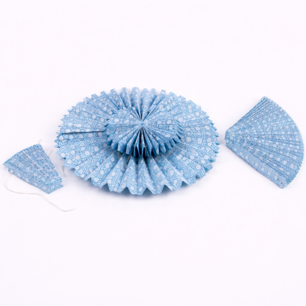 handcrafted, sustainable, lokta paper, fan hanging, christmas fan hanging