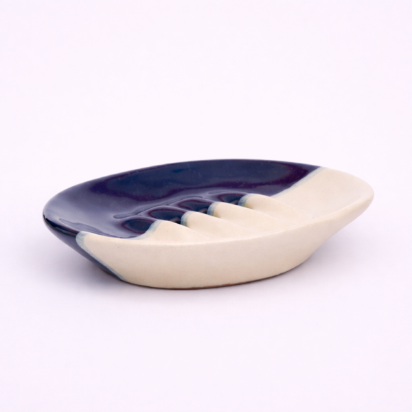 ceramic, sustainable, handcrafted, Two Colour Tone Soap Dish