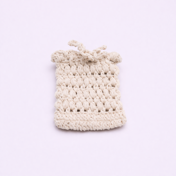 sustainable, soap pouch, handcrafted, Cotton Soap Pouch