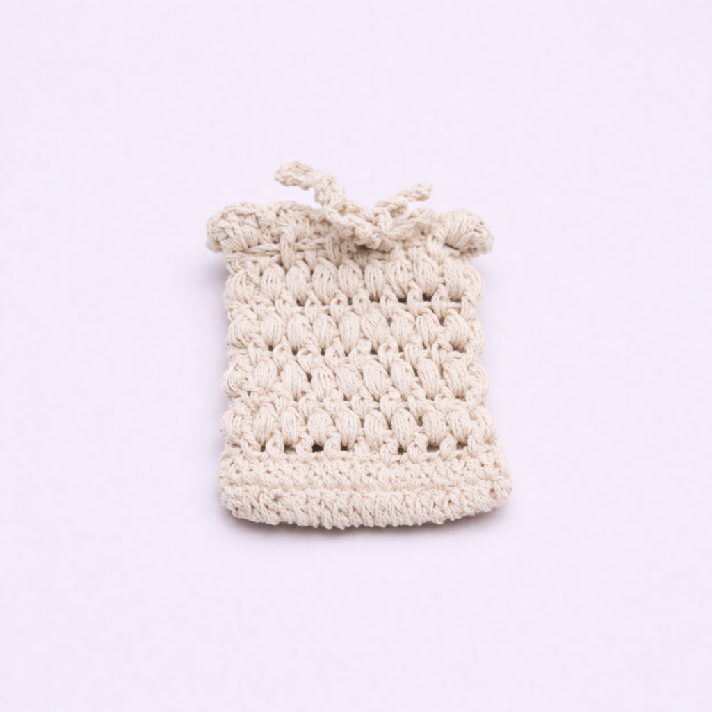 sustainable, soap pouch, handcrafted, Cotton Soap Pouch