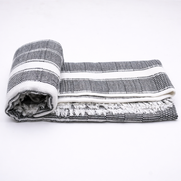 handwoven, sustainable, eco friendly, throw, blanket, home decor, Stripe Pattern Throw