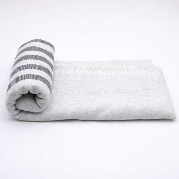 handwoven, sustainable, eco friendly, throw, blanket, home decor, Stripe Sheep Wool Throw