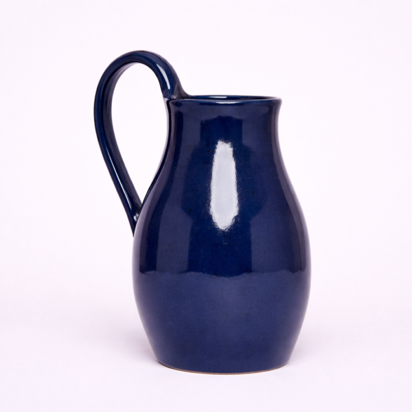 ceramic vase, sustainable, handcrafted, home decor, Handled single colour tone ceramic vase