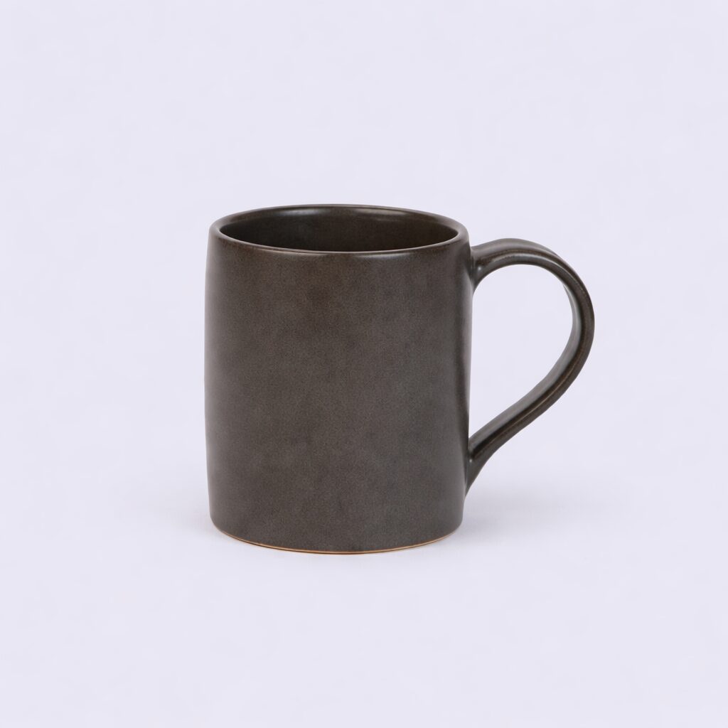 handcrafted, ceramic, sustainable, ethical, plain cylinder mug