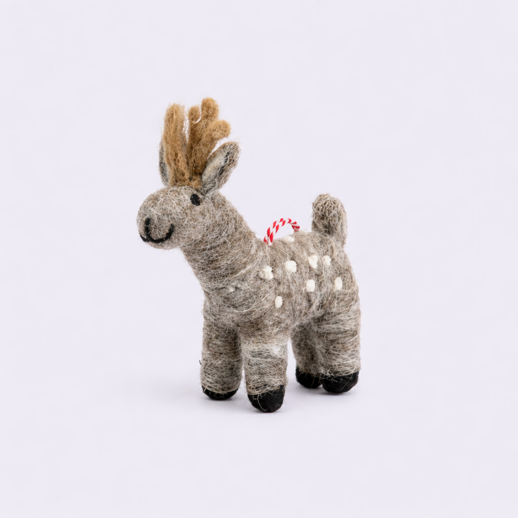 felt hanging, home decor, sustainable, handcrafted, donkey hanging