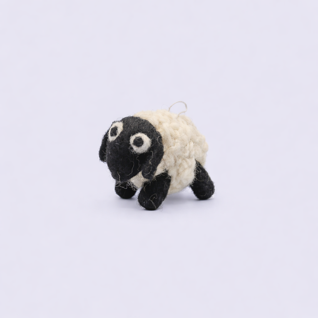 felt hanging, home decor, sustainable, handcrafted, Sheep Hanging