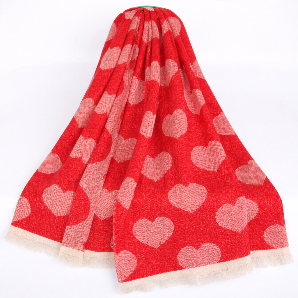 100% Wool Jacquard Shawl