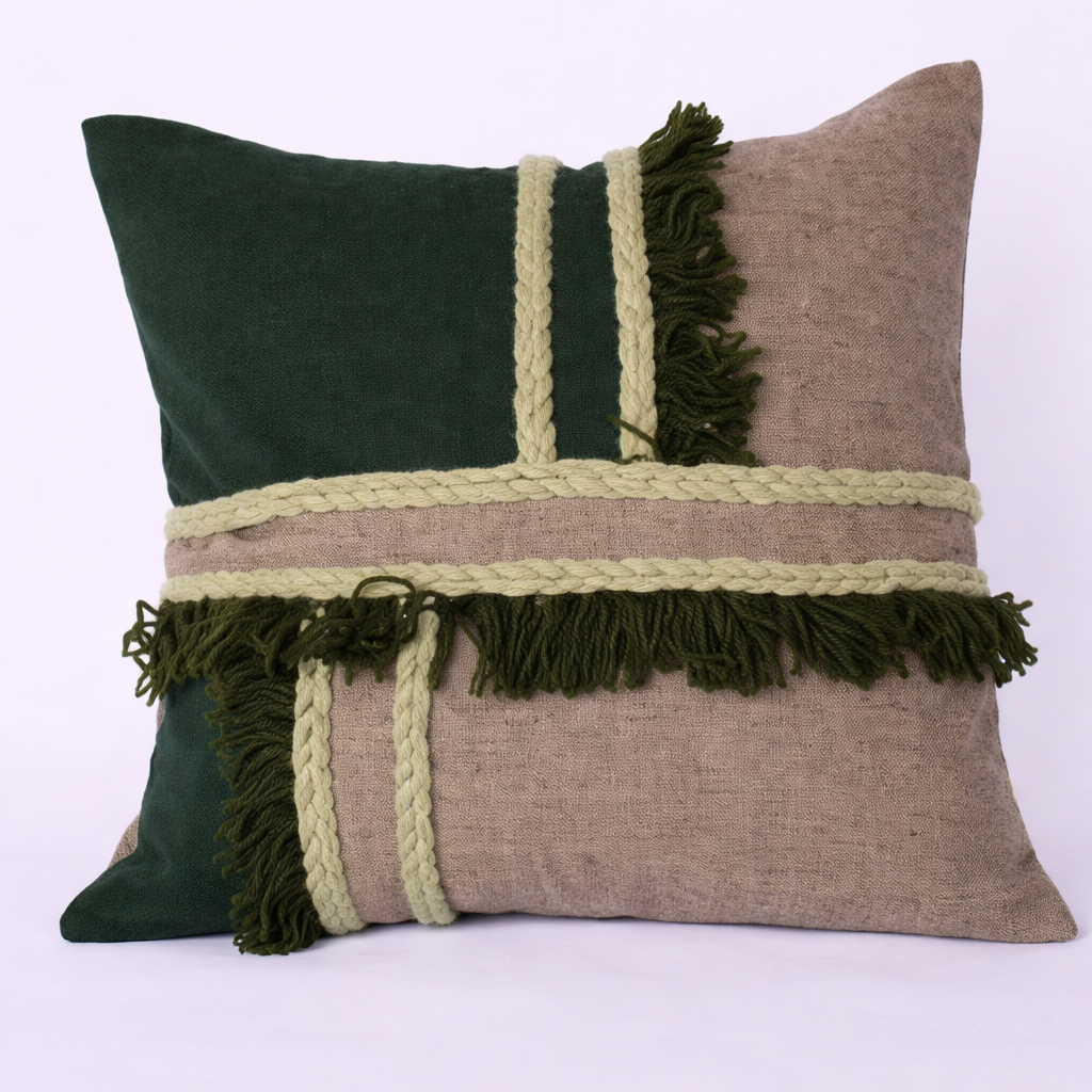 Shyama Cotton Wool Mix Cushion Cover - Image 4