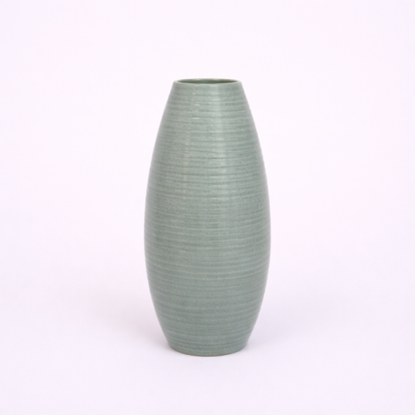 Cylindrical Stripped Ceramic Vase, handcrafted, home decor