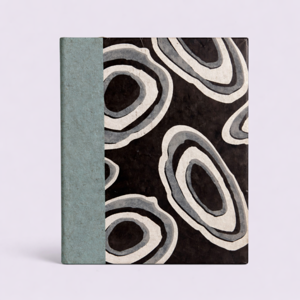 Abstract Circle Notebook, notebook, sustainable, eco friendly, stationery, handcrafted