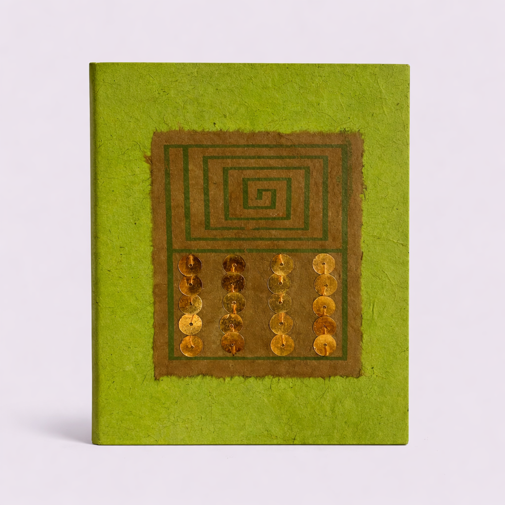 Spiral Design Notebook, notebook, sustainable, eco friendly, stationery, handcrafted
