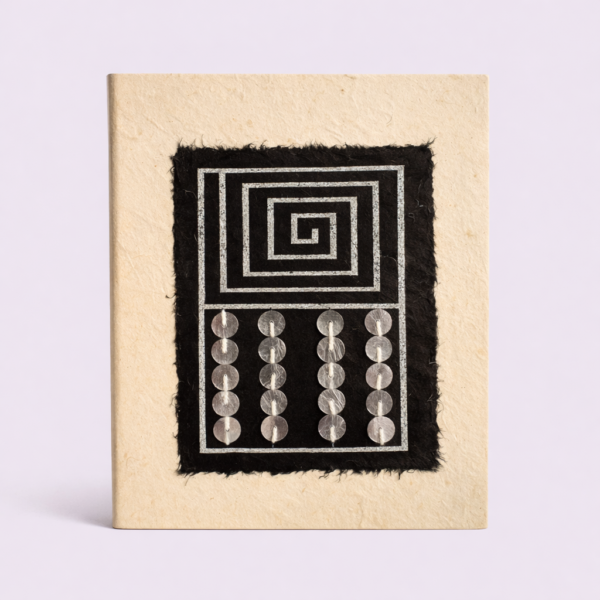 Spiral Design Notebook, notebook, sustainable, eco friendly, stationery, handcrafted