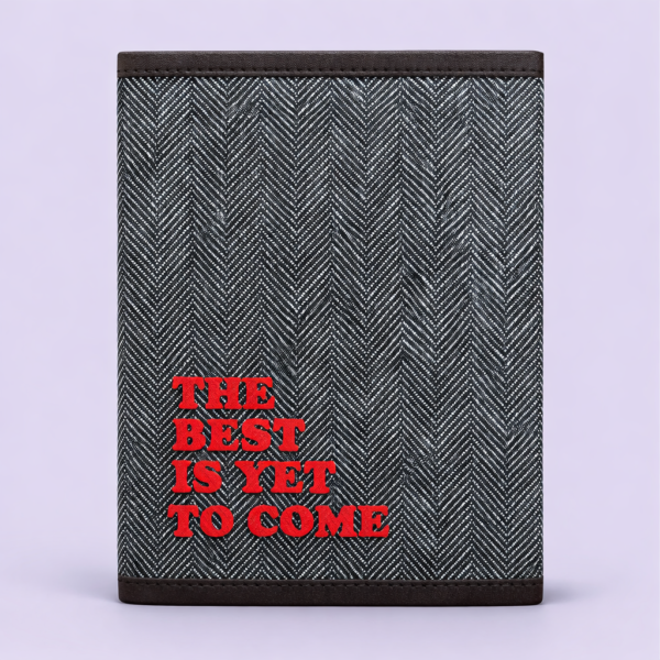 Gray Quote Notebook, notebook, sustainable, eco friendly, stationery, handcrafted