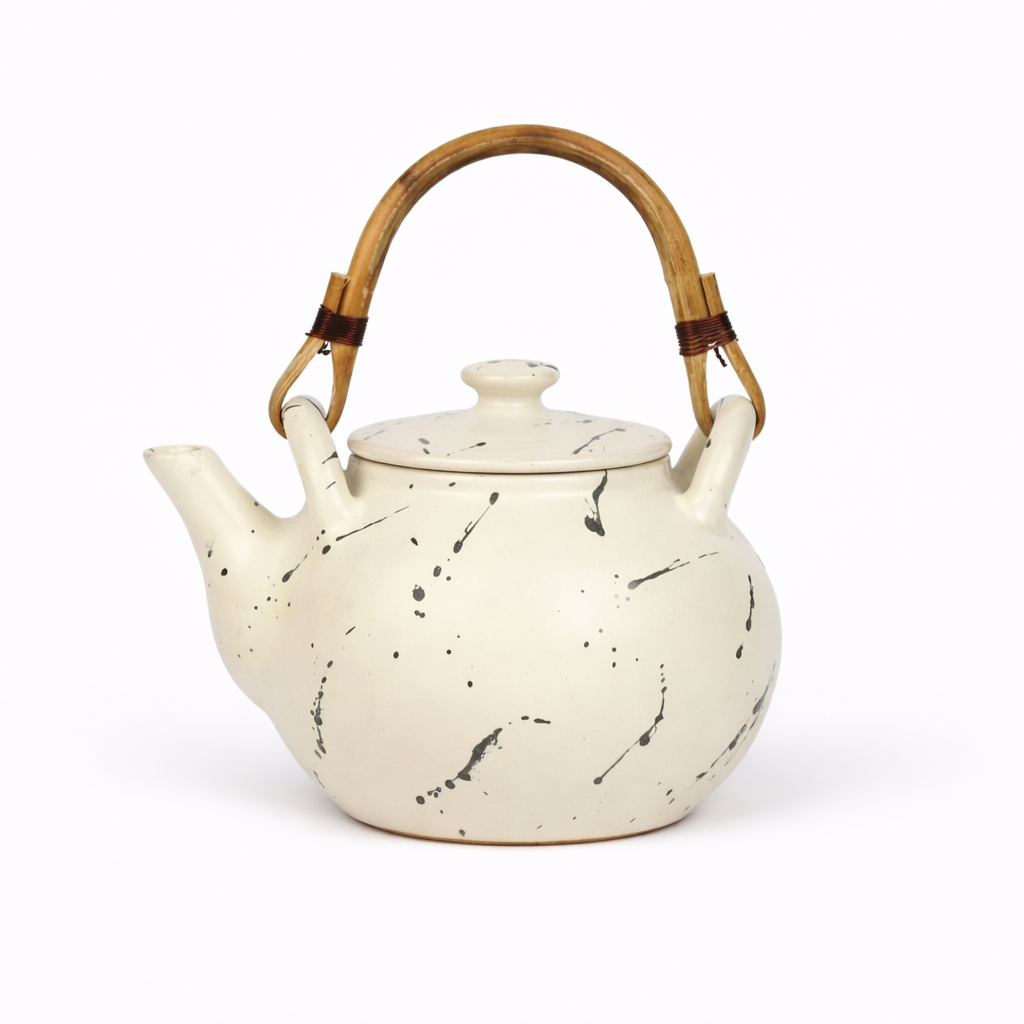 ceramic, ethical, handmade, Stone Splash Teapot