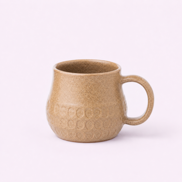 handcrafted, ceramic, sustainable, ethical, Single Colour Bottom Hammered Mug