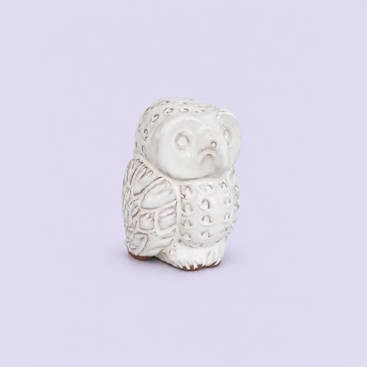 Snow Owl, sustainable, handcrafted, handmade, eco friendly, home decor, ceramic, gifting, decorative