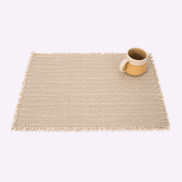 Fringe Allo (Nettle) Placemat, placemat, handcrafted, sustainable, table decor, eco friendly, ethical