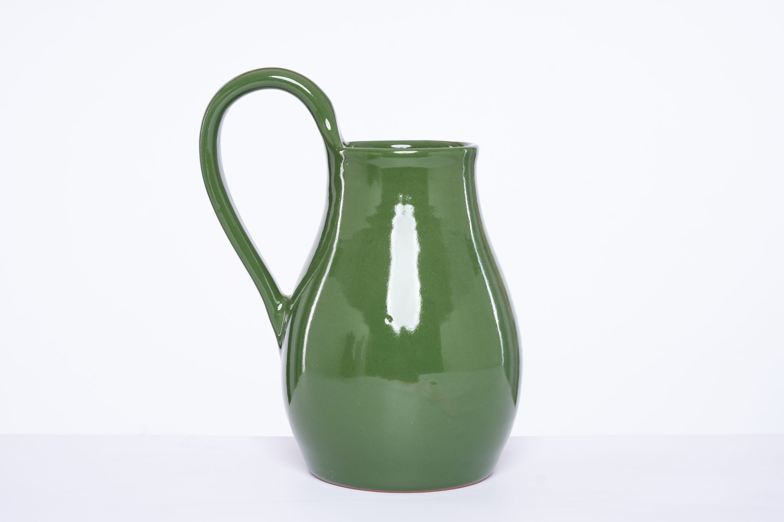 Single Colour Vase With Handle